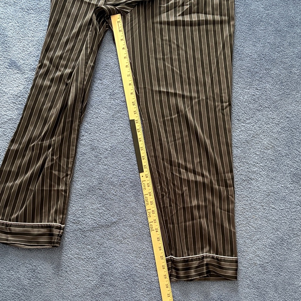 Victoria's Secret Black and Gray Striped Pajama Set - Picture 7 of 8